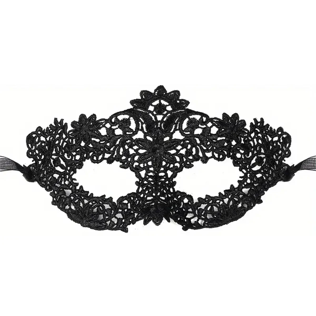 2pcs Elegant Black Lace Masquerade Mask Set For Couples - Perfect For Venetian Party, Mardi Gras, And Halloween Celebrations