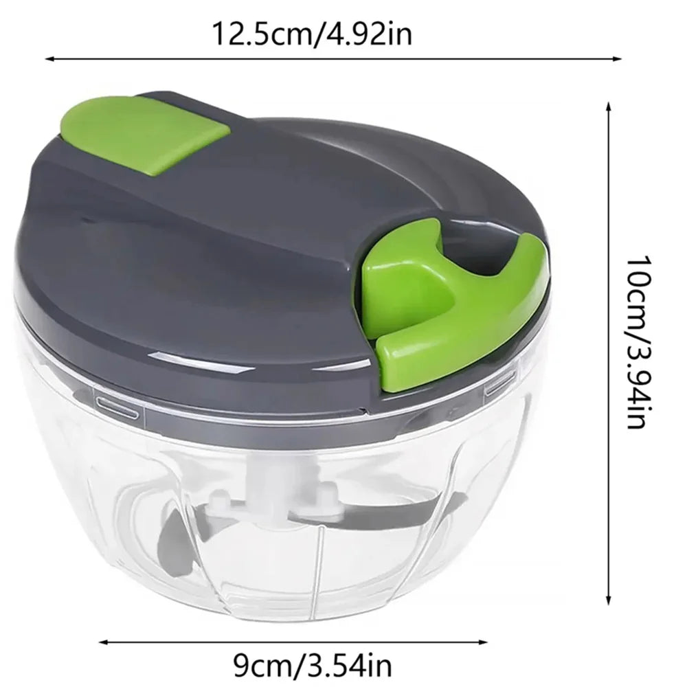 Manual Garlic Chopper Hand Pull String Vegetable Cutter Multifunctional Onions Mincer Ginger Fruits Nuts Kitchen Food Processor