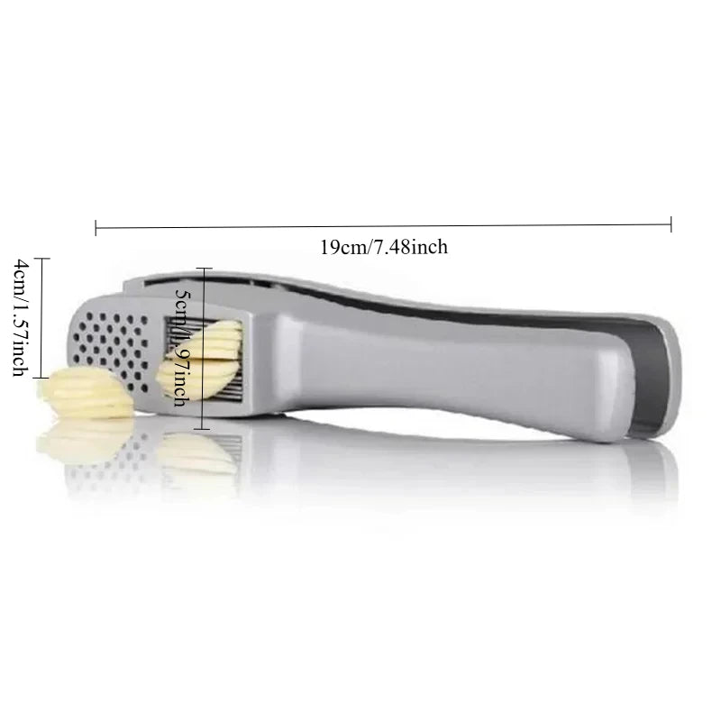2 In 1 Multifunctional Garlic Press Garlic Slicer Zinc Alloy Manual Kitchen Gadget and Accessories Gadgets for Home