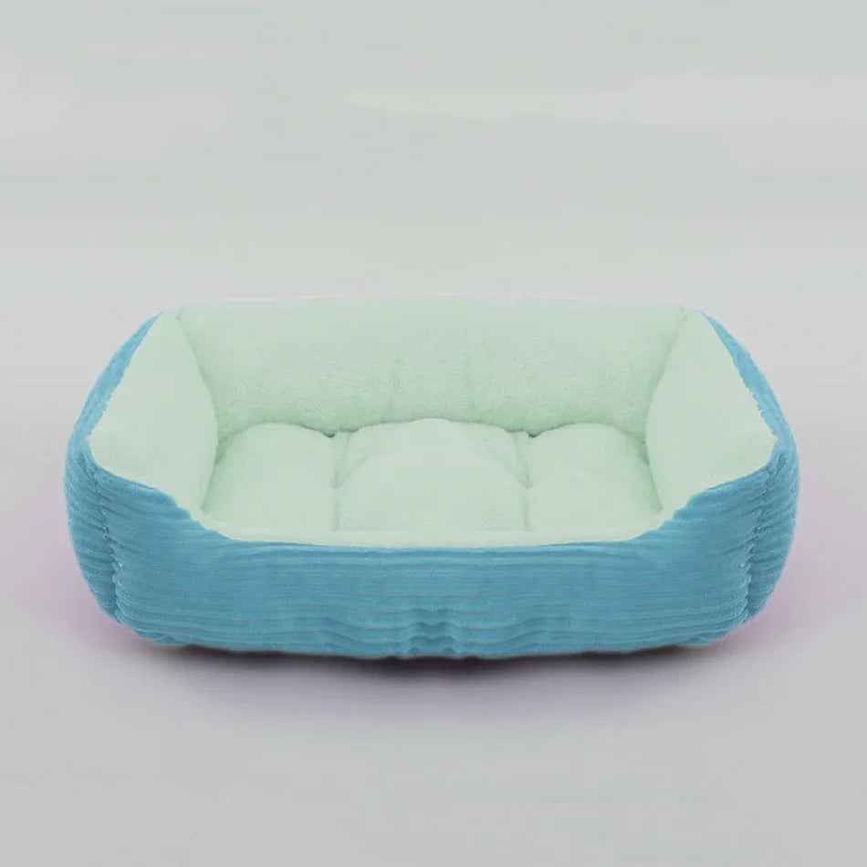 Bed for Dog Cat Pet Square Plush Kennel Medium Small Dog Sofa Bed Cushion Pet Calming Dog Bed House Pet Supplies Accessories
