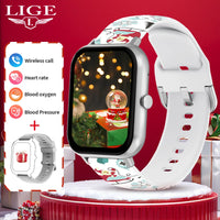 LIGE New Smart Watch Women Bluetooth Call Watch Fitness Tracker Waterproof Sport Smart Clock Fashion Ladies Men Smartwatch Woman