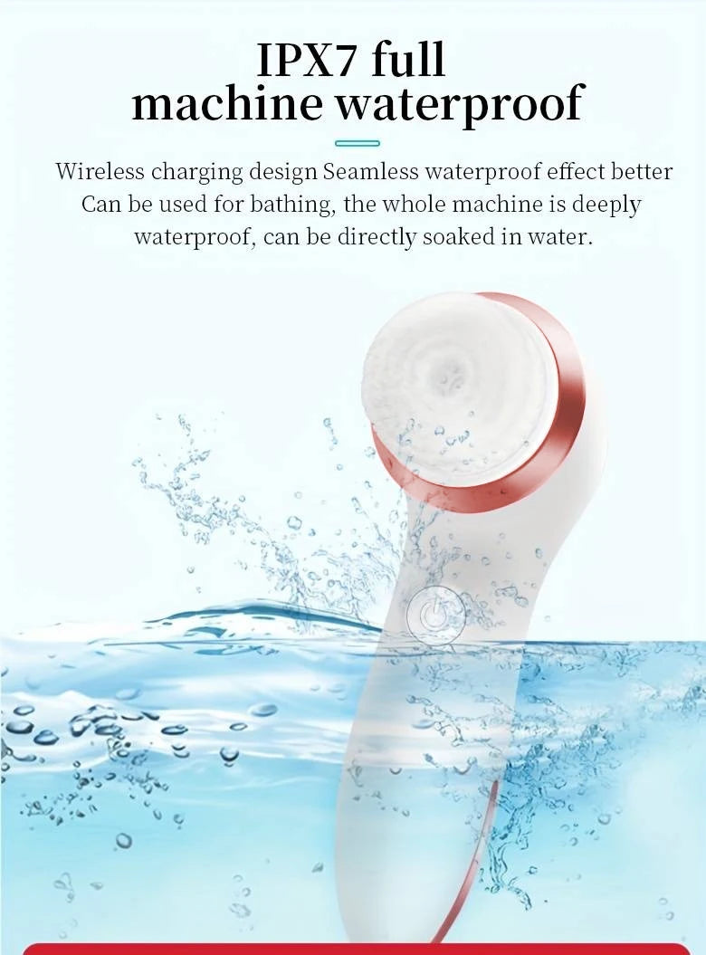 Electric Facial Cleansing Brush 3 in 1 Rechargeable Facial Cleansing Brush WaterProof Face Brush Water Proof Face Brush Tools