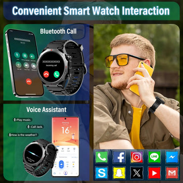 S10 Smart Watch, Bluetooth Calling & Notifications | 1.39" HD Screen | 110+ Sports Modes | 30-Day Battery Life | IP68 Waterproof