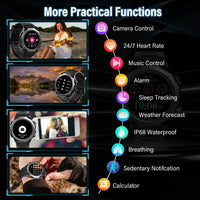 S10 Smart Watch, Bluetooth Calling & Notifications | 1.39" HD Screen | 110+ Sports Modes | 30-Day Battery Life | IP68 Waterproof