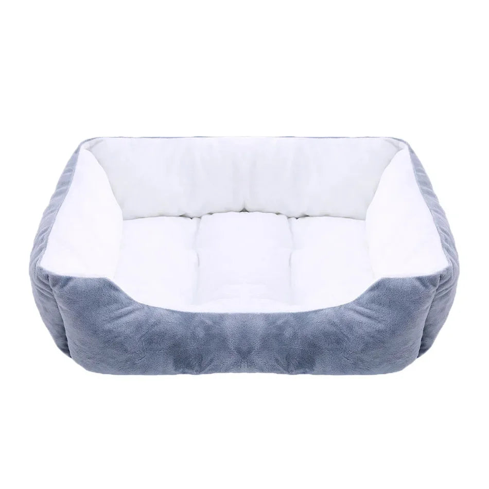 Bed for Dog Cat Pet Square Plush Kennel Medium Small Dog Sofa Bed Cushion Pet Calming Dog Bed House Pet Supplies Accessories