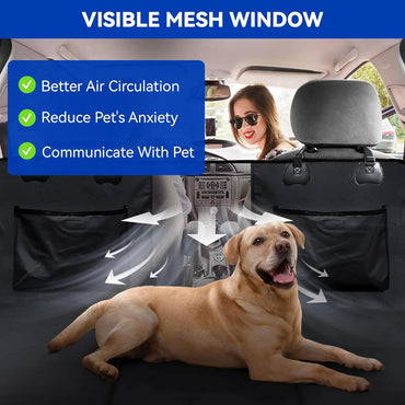 Car Dog Rear Seat Cover Waterproof Pet Travel Cargo Mat Dogs Rear Back Row Cushion Protector