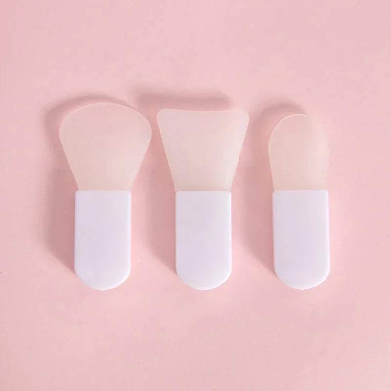 3Pcs Silicone Facial Mask Brush Face&Eye Cream Mud Mask Applicator Scraper Face Cleanse Brushes Travel Portable Skin Care Tools