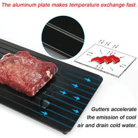 Fast Meat Defrosting Board Rapid Thawing Tray Efficient Frozen Meat Defrost for Kitchen for Meat Defrosting Meat Thawing Device