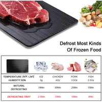 Fast Meat Defrosting Board Rapid Thawing Tray Efficient Frozen Meat Defrost for Kitchen for Meat Defrosting Meat Thawing Device