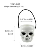 Halloween Candy Bucket Mini Halloween Candy Holder Pumpkin Ghost Cauldron Plastic Bucket Party Supplies for Trick or Treat
