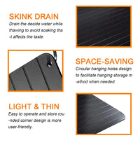 Fast Meat Defrosting Board Rapid Thawing Tray Efficient Frozen Meat Defrost for Kitchen for Meat Defrosting Meat Thawing Device