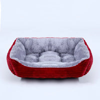 Bed for Dog Cat Pet Square Plush Kennel Medium Small Dog Sofa Bed Cushion Pet Calming Dog Bed House Pet Supplies Accessories