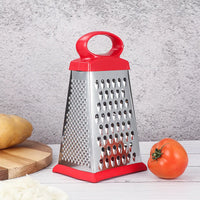 Multi-functional Grater Stainless Steel Four-sided Planer Vegetable Cheese Potato Garlic Grater Non-Slip Handle Kitchen Gadgets