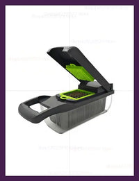 14/16 In 1 Vegetable Slicer Food Chopper Cutter Grater Cheese Onion Shredder Kitchen Tool for Carrots Tomatoes and Fruits