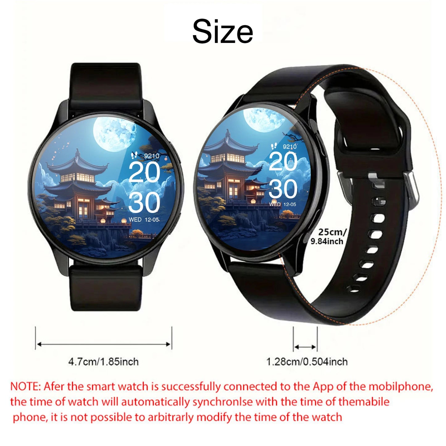 Smart watch, call reminder/rejection, multi-sport mode, message reminder, music playback, suitable for men and women