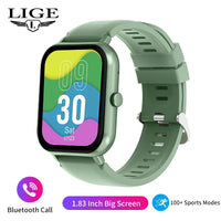 LIGE New Smart Watch Women Bluetooth Call Watch Fitness Tracker Waterproof Sport Smart Clock Fashion Ladies Men Smartwatch Woman