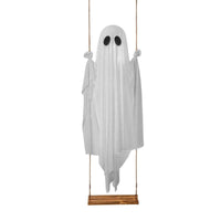 Halloween Hanging Swing Ghost Halloween Decoration With String Lights Ghost Cute Ghost Battery Powered Spooky Ghost Ornament