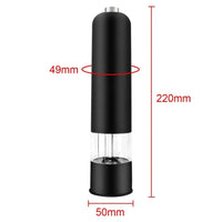 Electric Automatic Mill Pepper And Salt Grinder With LED Light Adjustable Coarseness Spice Grinder Kitchen Cooking Tool
