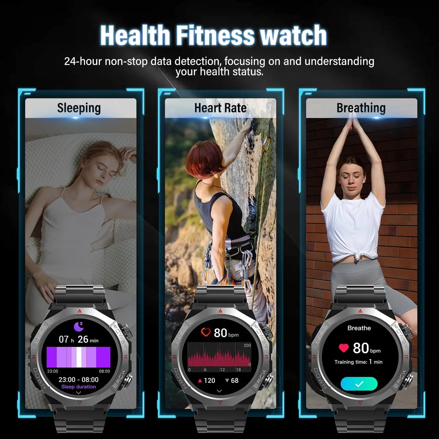 S10 Smart Watch, Bluetooth Calling & Notifications | 1.39" HD Screen | 110+ Sports Modes | 30-Day Battery Life | IP68 Waterproof