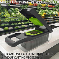 14/16 In 1 Vegetable Slicer Food Chopper Cutter Grater Cheese Onion Shredder Kitchen Tool for Carrots Tomatoes and Fruits