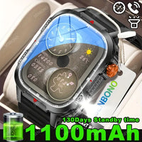 SENBONO Smartwatch Men Bluetooth Call Fitness Tracker Heart Rate Monitor with 1100mah Battery Sport Smart Watch IP68 Waterproof