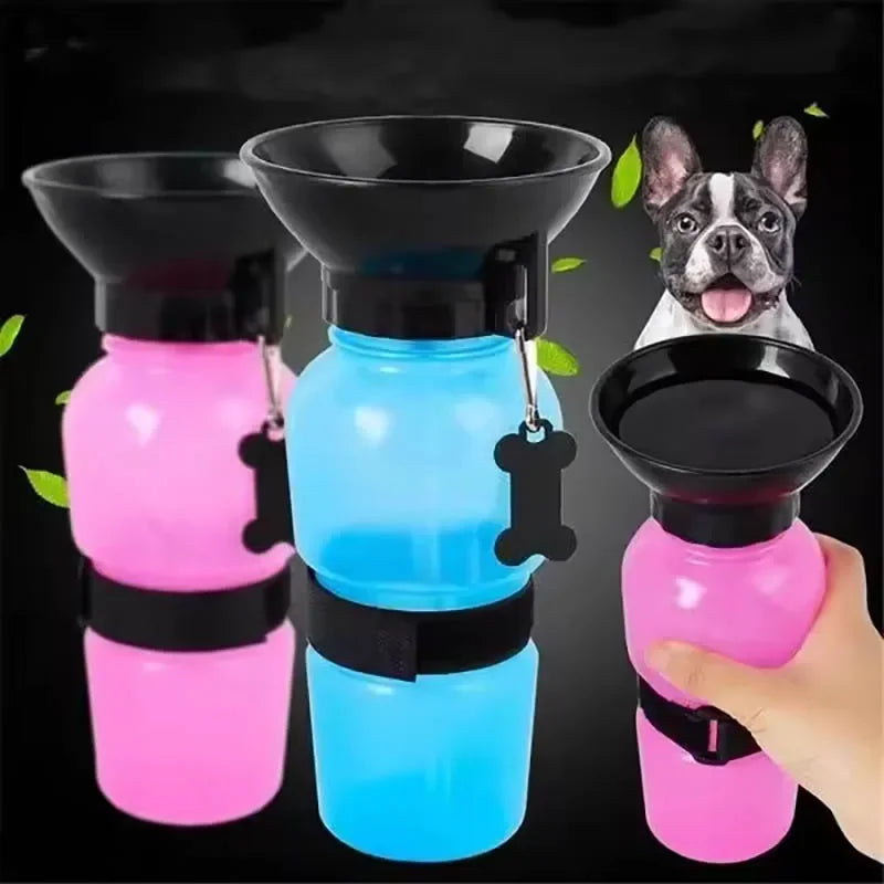 500ml Outdoor Squeeze Portable Pet Dog Water Bottle Large and Small Dog Travel Drinking Cup Supplies Suitable for Dogs and Cats