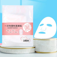 Disposable Face Plastic Film Full Face Cleaner Mask Neck Stickers Paper Transparent PE Masks Wrap Facial Beauty Healthy Tool
