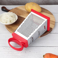 Multi-functional Grater Stainless Steel Four-sided Planer Vegetable Cheese Potato Garlic Grater Non-Slip Handle Kitchen Gadgets