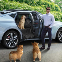 Car Dog Rear Seat Cover Waterproof Pet Travel Cargo Mat Dogs Rear Back Row Cushion Protector