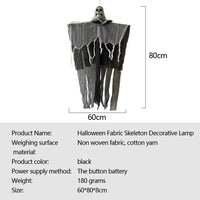 Halloween Hanging Ghost with Lights Hanging Skull Horror Ghost Grim Reapers for Haunted House Halloween Party Decoration