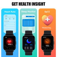 LaNikar New Smartwatch for Women Men, 1.69’’ HD Touch Screen Bluetooth Dial/Answer, Waterproof Health Monitor Step Counter
