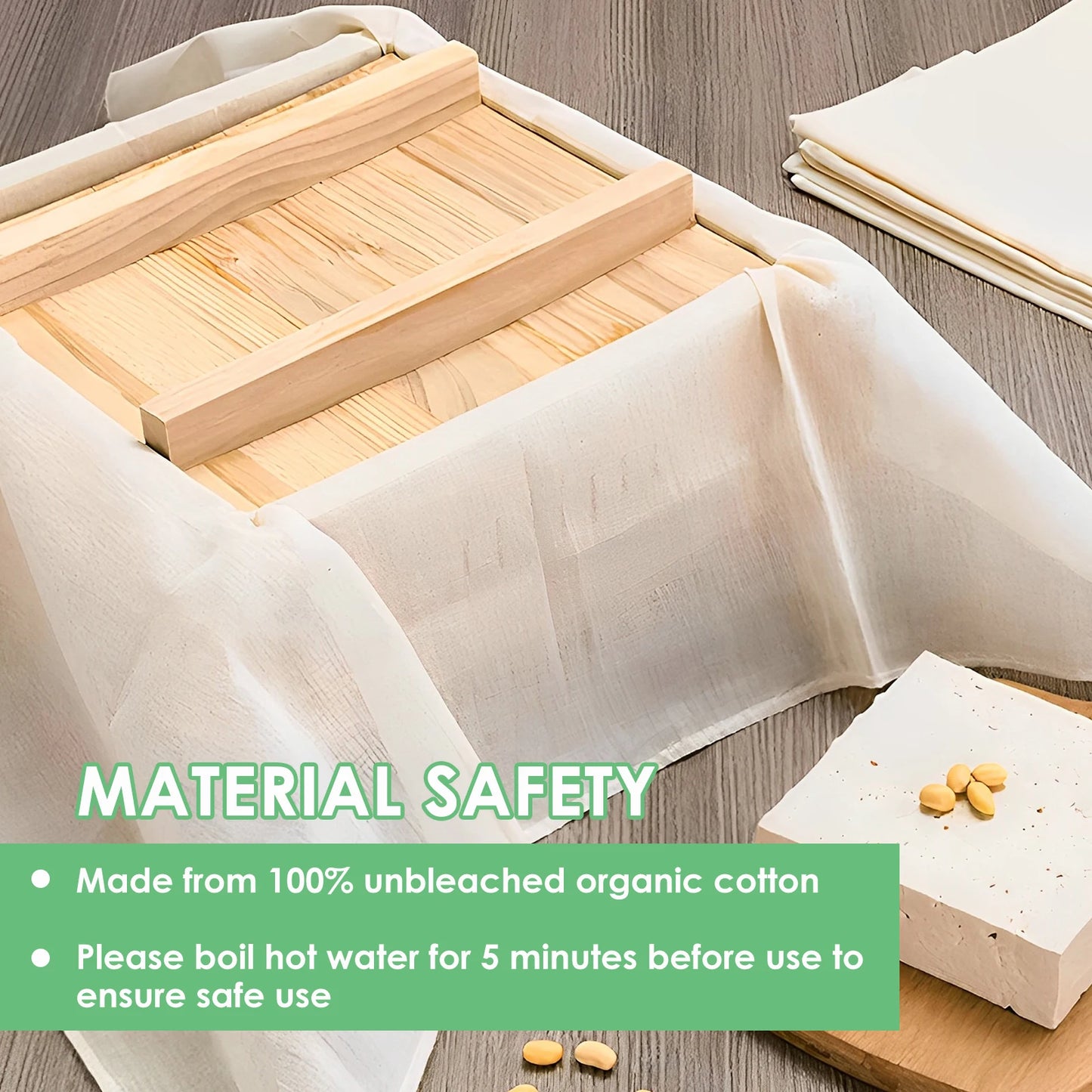 12Pcs Cheese Cloths Natural Unbleached Cotton Cheesecloth 20 Inch Square Cheese Cloths Reusable Organic Kitchen Fine Mesh Strain