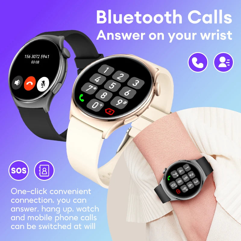 Aolon Mars R3 Smartwatch | Premium Health & Fitness Tracker With 2-Week Battery Life | Ip68 Waterproof Watch For IPhone Huawei