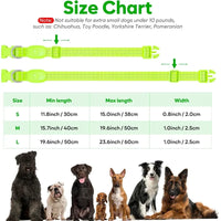Light Up Dog Collars Rechargeable Reflective LED Glow Dark Dog Collar for Small Medium Large Dogs Adjustable Pet Dog Lights for