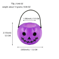 Halloween Candy Bucket Mini Halloween Candy Holder Pumpkin Ghost Cauldron Plastic Bucket Party Supplies for Trick or Treat