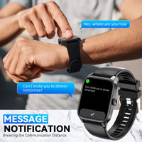 LaNikar New Smart Watch QS56 For Men And Women 1.83" TFT Bluetooth Call Sports Watch Health Monitor IP67 Waterproof Custom Dial