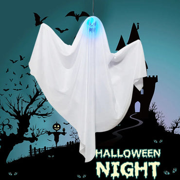 Halloween Hanging Ghost Scary Skull Gauze Party Skull Skeleton Ghost Ornament Horror Props Outdoor Entrance Decoration Props