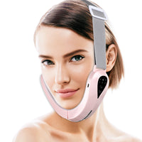Facial Massager V-Line Lift Up Belt Chin Lift Belt Machine Red Light Blue Light LED Face Slimming Vibration Massager Face Liftin