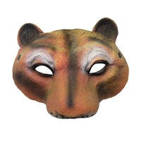 Funny Halloween Tiger Face Mask Cosplay Costume Full Head Latex Animal Mask for Party Dress Up and Favor