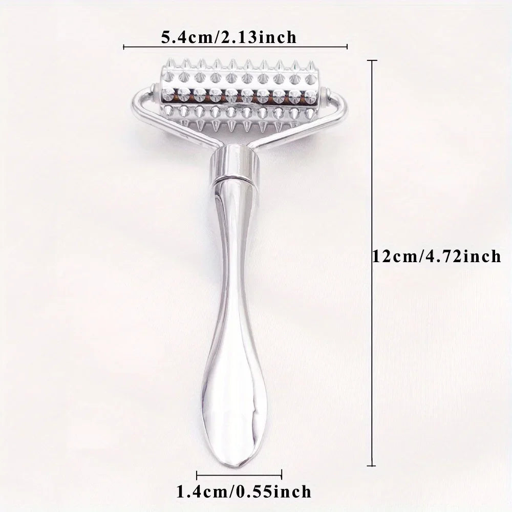 Stainless Steel Facial Massage Roller Gua Sha Tool Massager for Face Full Body Beauty SPA Skin Care Tools Acupressure Massager