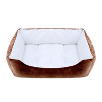 Bed for Dog Cat Pet Square Plush Kennel Medium Small Dog Sofa Bed Cushion Pet Calming Dog Bed House Pet Supplies Accessories
