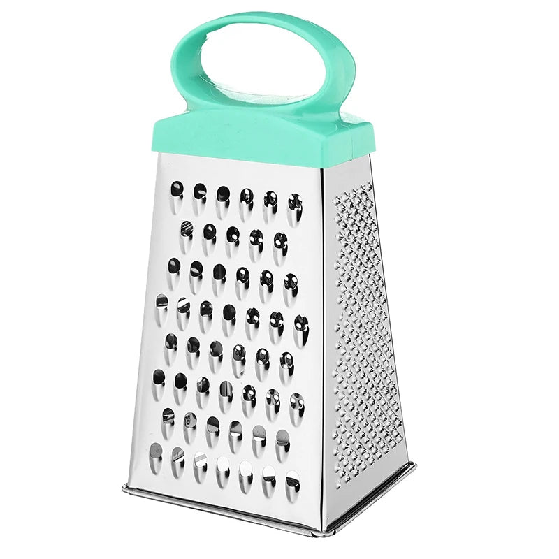 Multi-functional Grater Stainless Steel Four-sided Planer Vegetable Cheese Potato Garlic Grater Non-Slip Handle Kitchen Gadgets