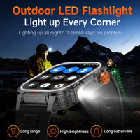 SENBONO Smartwatch Men Bluetooth Call Fitness Tracker Heart Rate Monitor with 1100mah Battery Sport Smart Watch IP68 Waterproof