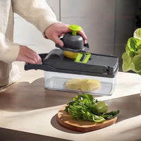 14/16 In 1 Vegetable Slicer Food Chopper Cutter Grater Cheese Onion Shredder Kitchen Tool for Carrots Tomatoes and Fruits
