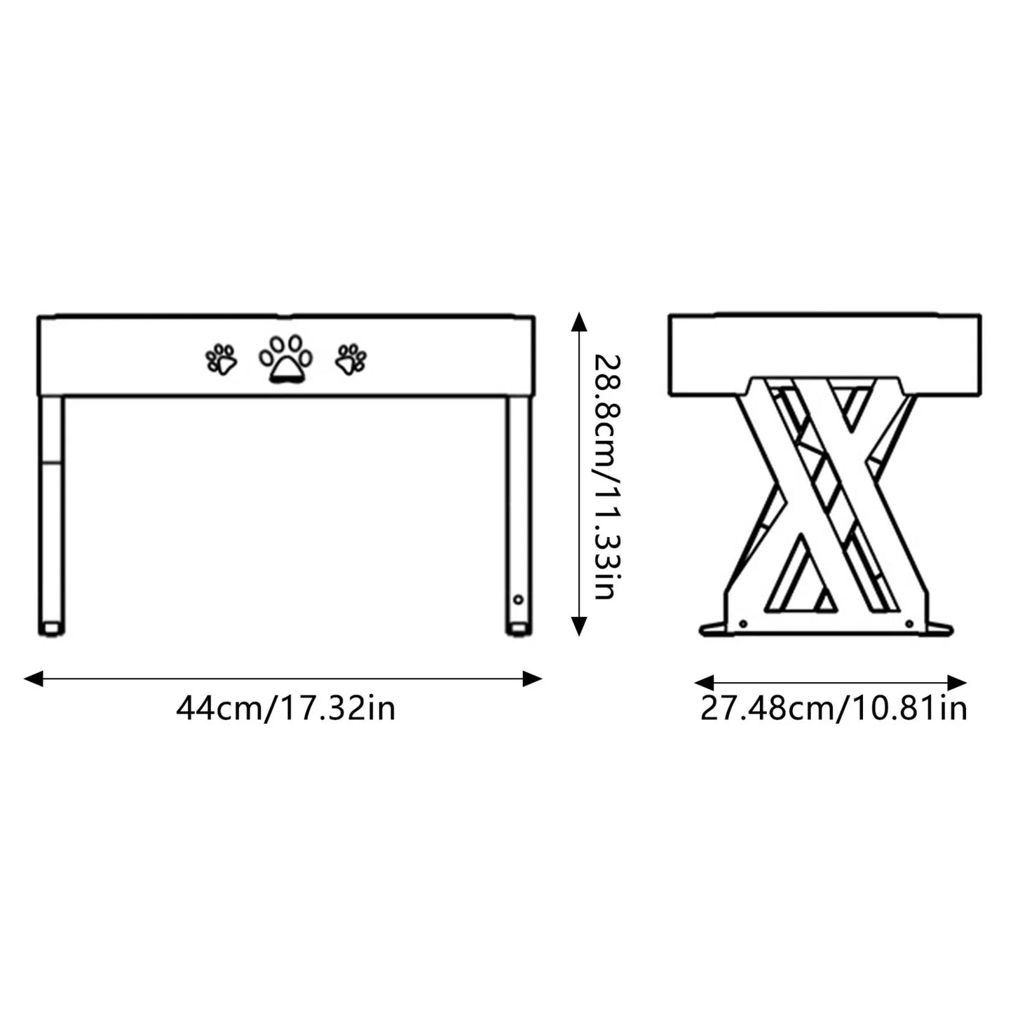 Stainless Steel Dog Bowls Stand Feeders Adjustable height Foldable Pet Feeder with Large Capacity for Small Medium Large Dogs