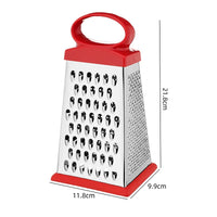 Multi-functional Grater Stainless Steel Four-sided Planer Vegetable Cheese Potato Garlic Grater Non-Slip Handle Kitchen Gadgets