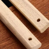 Stainless Steel Skimmer Spoon with Wooden Handle Large Mesh Frying Filter Oil Residue Food Strainer Easy Clean Kitchen Cooking